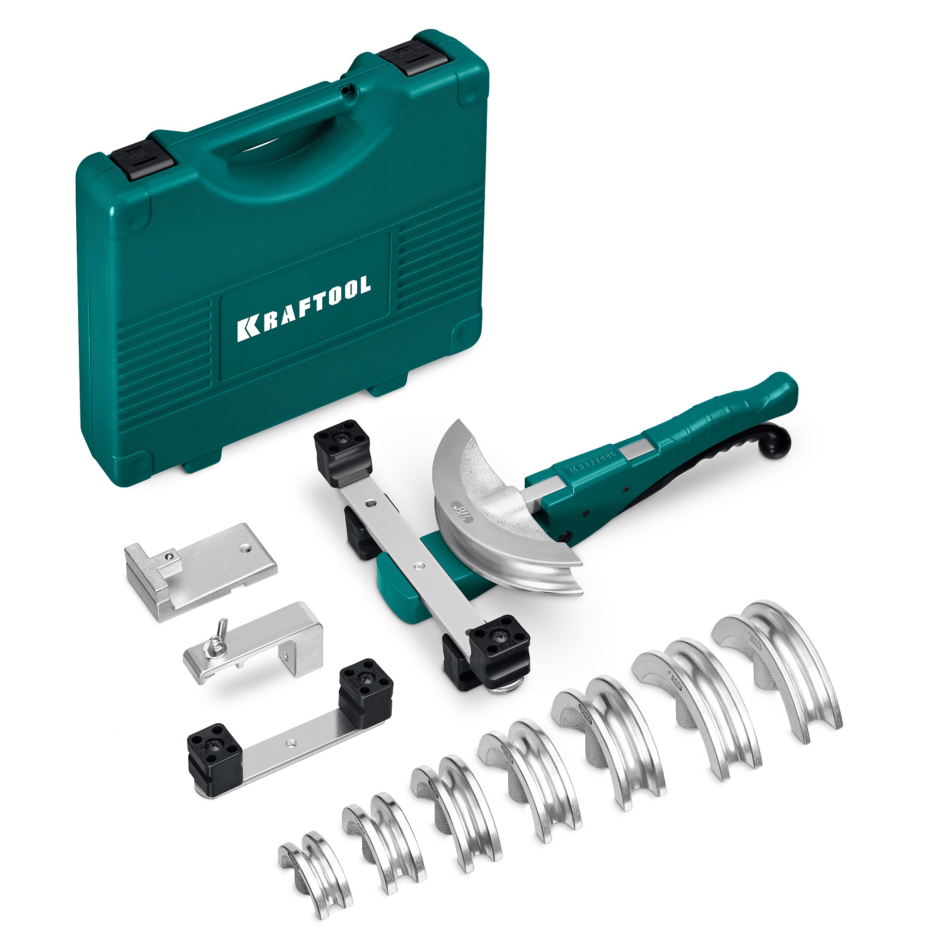 KRAFTOOL 19в1, 3/8 - 7/8”, 10 - 22мм, рычажный трубогиб арбалетного типа (23502-H9)